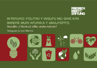 Politiki y'Ingufu mu gihe kiri imbere muri Afurika y'Amajyepfo